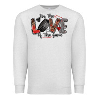 Oatmeal Heather for the love of the game hockey Premium Sweatshirt - Zillion Design Studio