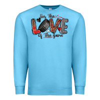 Ocean Blue for the love of the game hockey Premium Sweatshirt - Zillion Design Studio