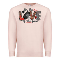 Pale Pink for the love of the game hockey Premium Sweatshirt - Zillion Design Studio
