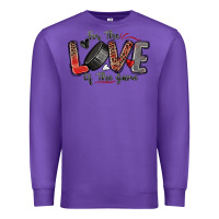 Purple for the love of the game hockey Premium Sweatshirt - Zillion Design Studio