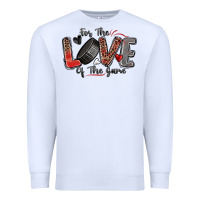 White for the love of the game hockey Premium Sweatshirt - Zillion Design Studio