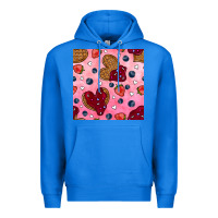 True Royal valentines day waffles seamless pattern Premium Hoodie - BundleAndBundleShop