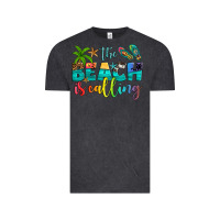 Vintage Black the beach is calling Vintage Tee - Artiststas