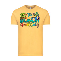 Vintage Mustard the beach is calling Vintage Tee - Artiststas