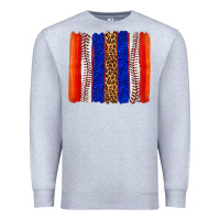 Heather Grey baseball brush strokes Premium Sweatshirt - texasbilliewilder