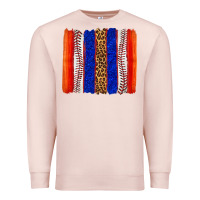 Pale Pink baseball brush strokes Premium Sweatshirt - texasbilliewilder