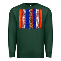 Sports Green baseball brush strokes Premium Sweatshirt - texasbilliewilder