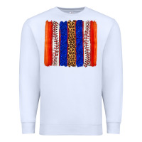 White baseball brush strokes Premium Sweatshirt - texasbilliewilder