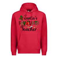 Cardinal santas favourite teacher Premium Hoodie - AdoDesignShop