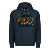 Navy santas favourite teacher Premium Hoodie - AdoDesignShop