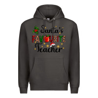 Smoke santas favourite teacher Premium Hoodie - AdoDesignShop