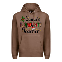 Chestnut santas favourite teacher Premium Hoodie - AdoDesignShop