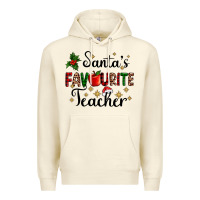 Sandshell santas favourite teacher Premium Hoodie - AdoDesignShop