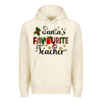 Tofu santas favourite teacher Premium Hoodie - AdoDesignShop