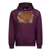 Mauve Wine Wood Glitter Leopard Pattern Frame Urban Hoodie - Bettercallsaul