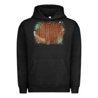 Pigment Black Wood Glitter Leopard Pattern Frame Urban Hoodie - Bettercallsaul