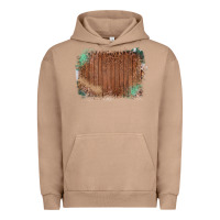 Pigment Burro Wood Glitter Leopard Pattern Frame Urban Hoodie - Bettercallsaul