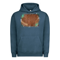Pigment Midnight Navy Wood Glitter Leopard Pattern Frame Urban Hoodie - Bettercallsaul