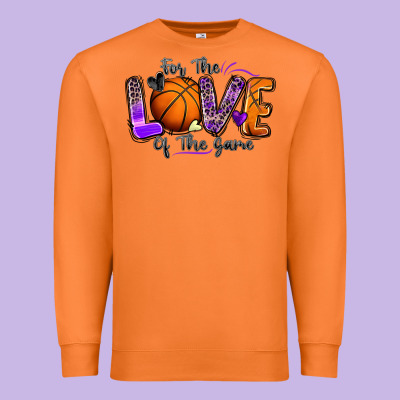 Premium Sweatshirt for the love of the game basketball