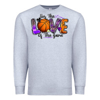 Heather Grey for the love of the game basketball Premium Sweatshirt - Zillion Design Studio