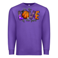 Purple for the love of the game basketball Premium Sweatshirt - Zillion Design Studio