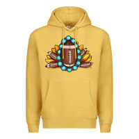 Antique Gold football gemstone sunflower Premium Hoodie - JahusDesignShop