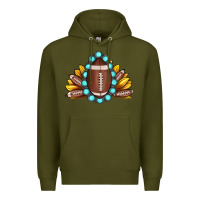 Army Green football gemstone sunflower Premium Hoodie - JahusDesignShop