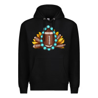 Black football gemstone sunflower Premium Hoodie - JahusDesignShop
