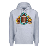 Heather Grey football gemstone sunflower Premium Hoodie - JahusDesignShop