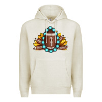 Oatmeal Heather football gemstone sunflower Premium Hoodie - JahusDesignShop