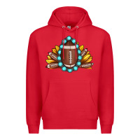 Red football gemstone sunflower Premium Hoodie - JahusDesignShop