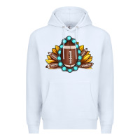 White football gemstone sunflower Premium Hoodie - JahusDesignShop