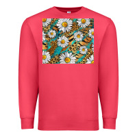 Cardinal Leopard And Tiger Daisy Premium Sweatshirt - RanaPortraitStore