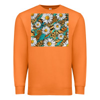 Carrot Leopard And Tiger Daisy Premium Sweatshirt - RanaPortraitStore