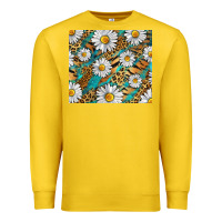 Lemon Leopard And Tiger Daisy Premium Sweatshirt - RanaPortraitStore
