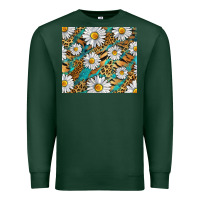 Leopard And Tiger Daisy Premium Sweatshirt | Teevron