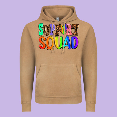 Support Squad Vintage Hoodie Designed By Adodesignshop