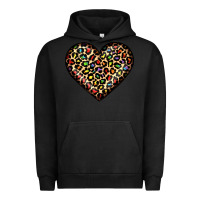 Pigment Black pride leopard heart Urban Hoodie - JahusDesignShop