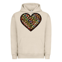Pigment French Oak pride leopard heart Urban Hoodie - JahusDesignShop