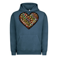Pigment Midnight Navy pride leopard heart Urban Hoodie - JahusDesignShop