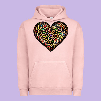 Pride Leopard Heart Urban Hoodie Designed By Jahusdesignshop