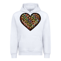 White pride leopard heart Urban Hoodie - JahusDesignShop