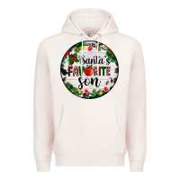 Pale Pink christmas  cookie and light santas favorite   son Premium Hoodie - AdoDesignShop