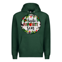 Sports Green christmas  cookie and light santas favorite   son Premium Hoodie - AdoDesignShop