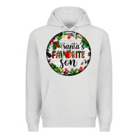 Dove Grey christmas  cookie and light santas favorite   son Premium Hoodie - AdoDesignShop
