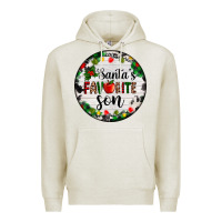 Oatmeal Heather christmas  cookie and light santas favorite   son Premium Hoodie - AdoDesignShop