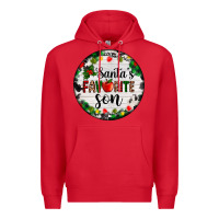 Red christmas  cookie and light santas favorite   son Premium Hoodie - AdoDesignShop