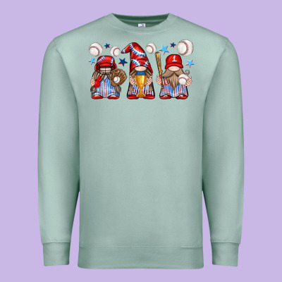Premium Sweatshirt baseball gnome