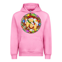 Fuchsia Pink Christmas chick Urban Hoodie - Artiststas