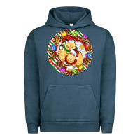 Pigment Midnight Navy Christmas chick Urban Hoodie - Artiststas